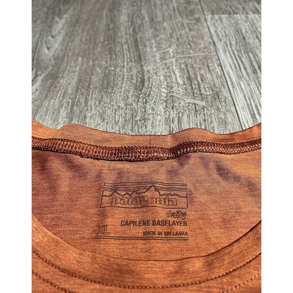 Patagonia Capilene Cool Graphic Baselayer Orange Shirt - Men Size XL - Picture 3 of 15